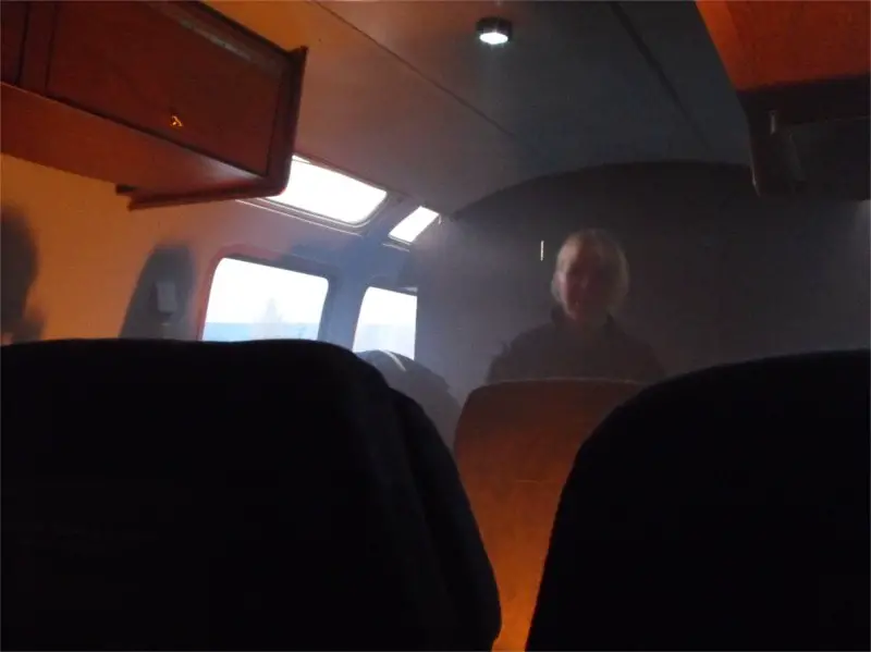 fire in plane training