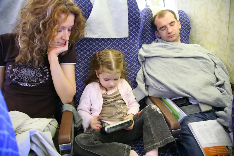 kids playing on a plane