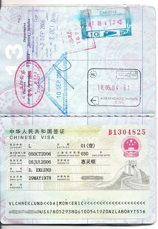 chinese visa
