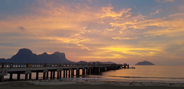 sunset at lio beach