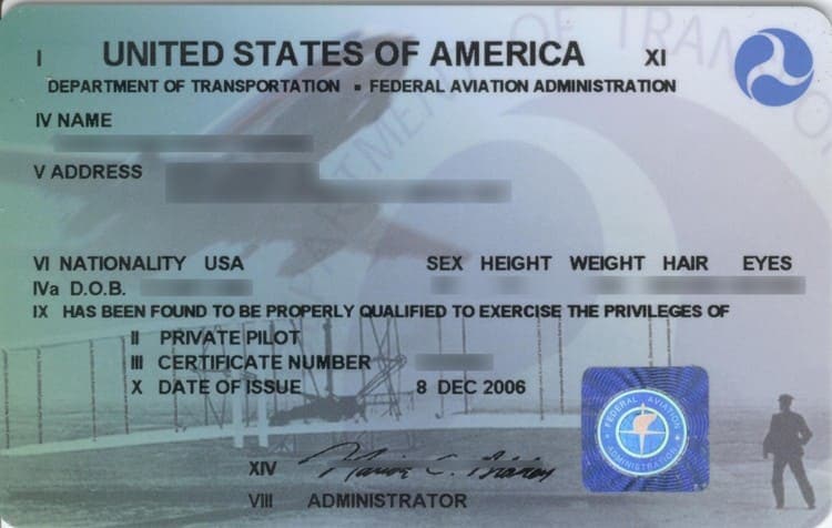 private pilot license