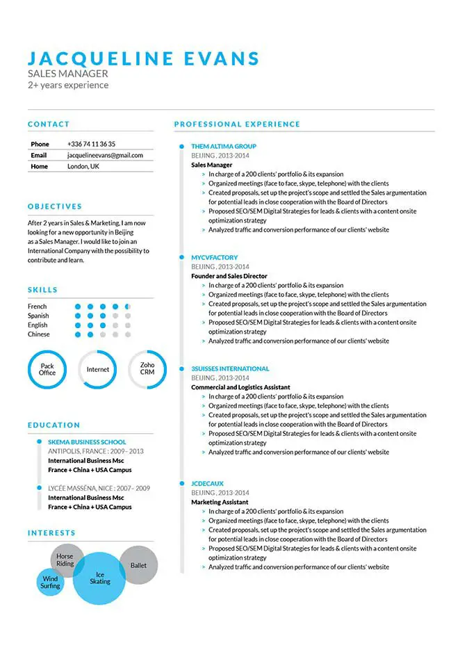 Flight Attendant Resume Template