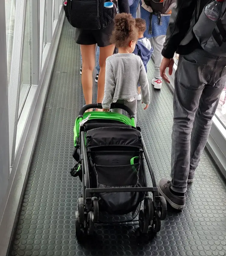 travel pram on plane