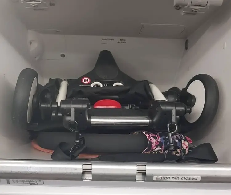 best stroller for airplane overhead bin