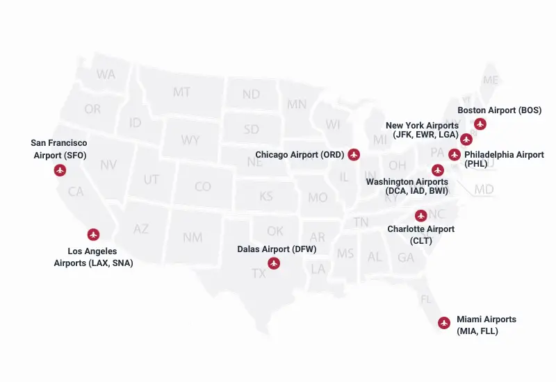 american airlines flight attendant bases map