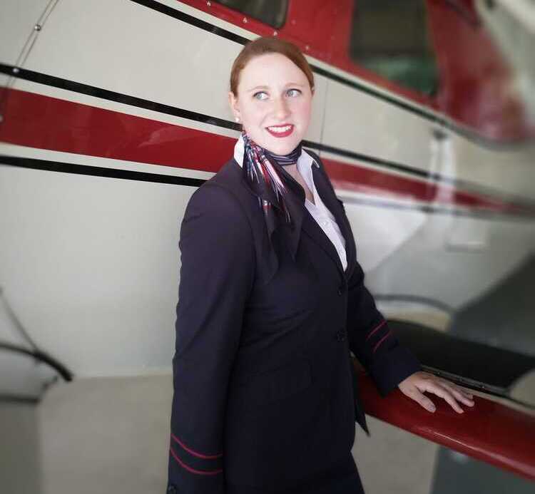 adrienne flight attendant uniform