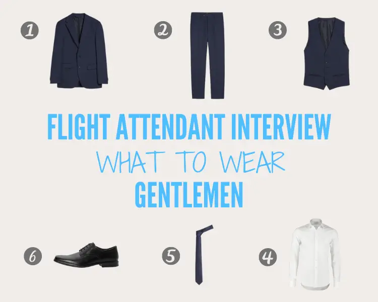 clothes flight attendant interview men