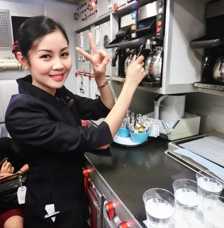 coffee made by cabin crew