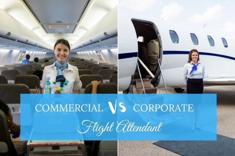 commercial vs corporate flight attendant