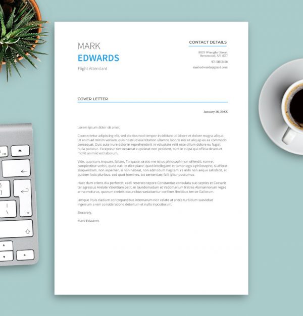 cover letter template for flight attendant
