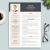 cv flight attendant template rose grey