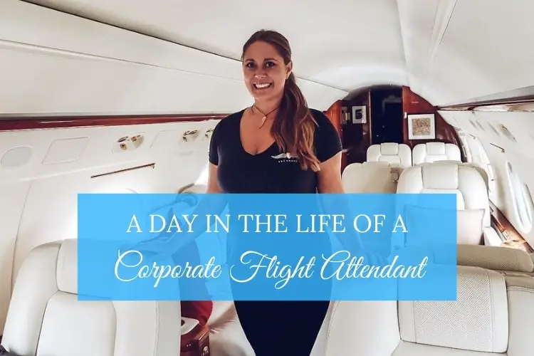 day in the life of corporate flight attendant