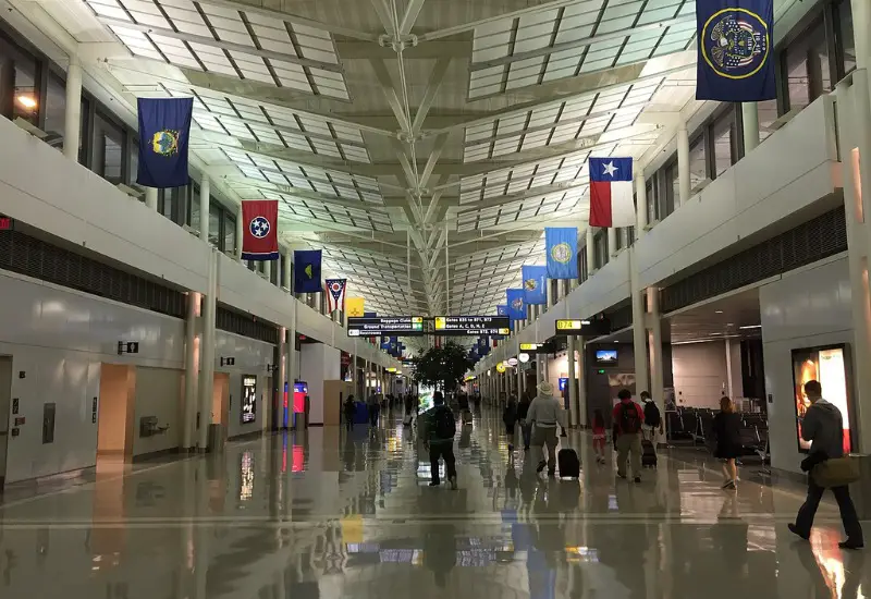 Concourse A & B at night