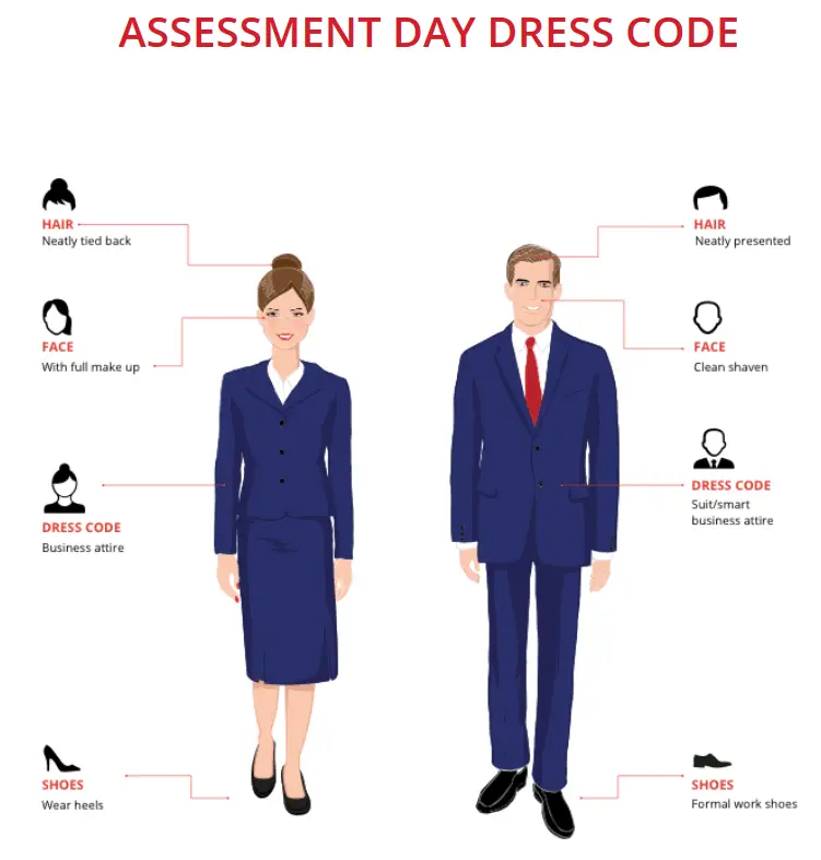 emirates assessment day dress code