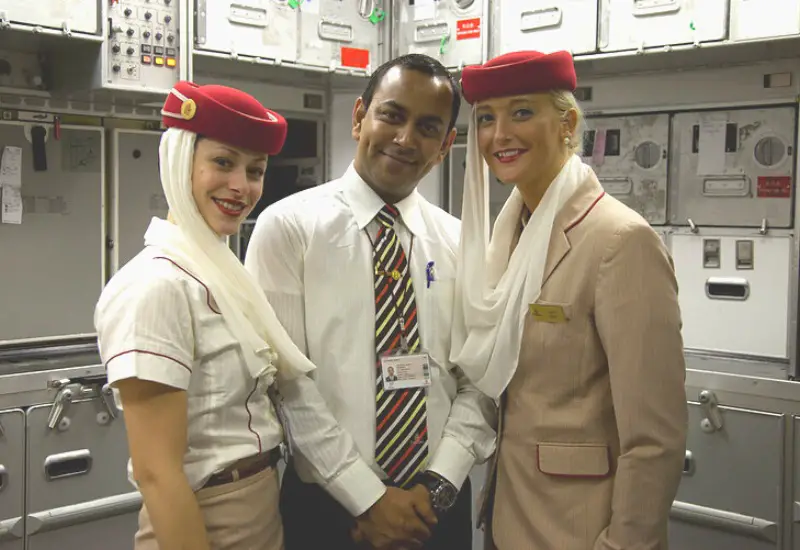 emirates cabin crew of 3