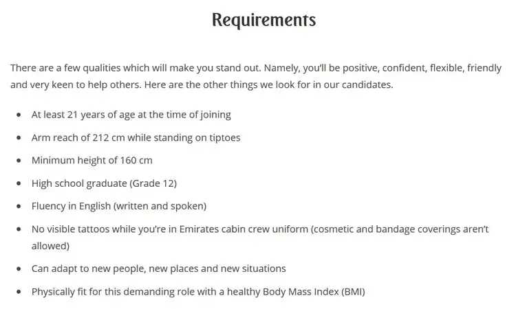 What Are The Requirements To Be A Flight Attendant