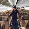 etihad cabin crew in plane