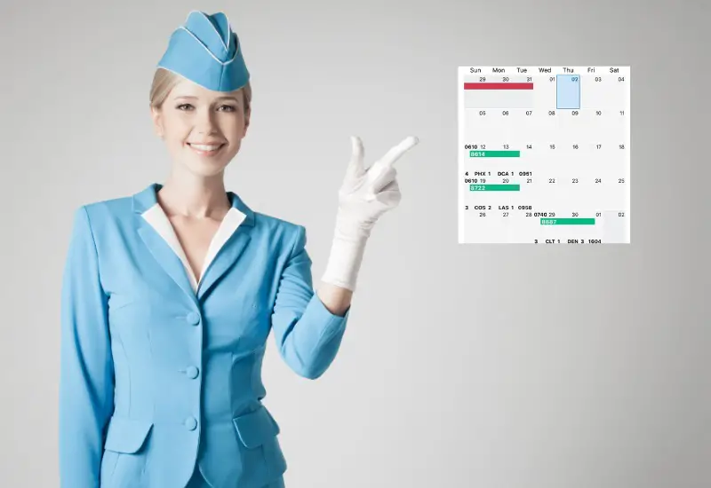 flight attendant schedules