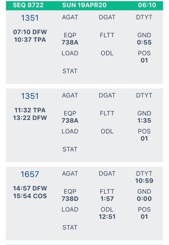 flight attendant roster