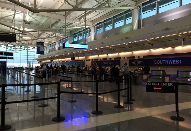 Southwest Airlines check-in ticket counters