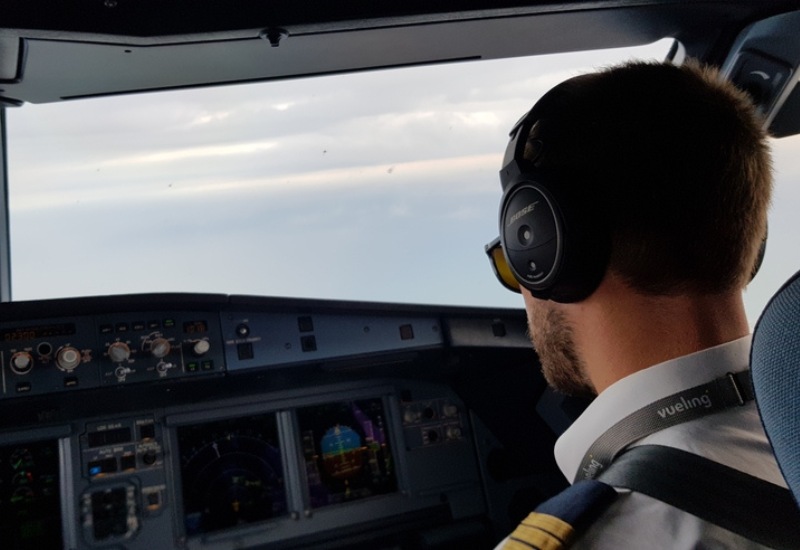 pilot with headsets