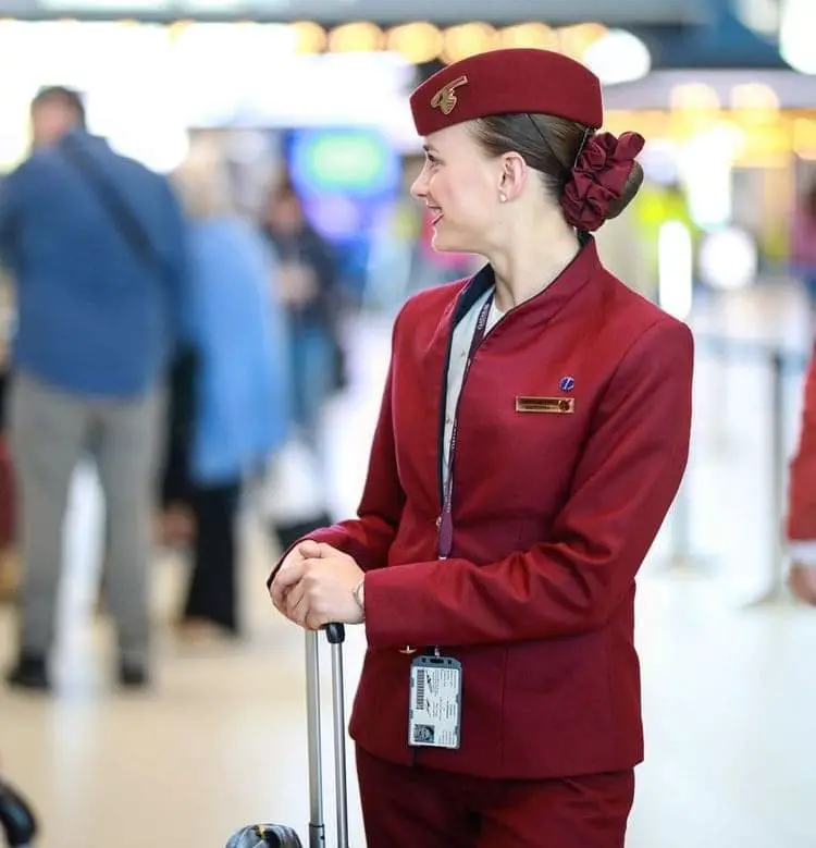 qatar airways cabin crew hat