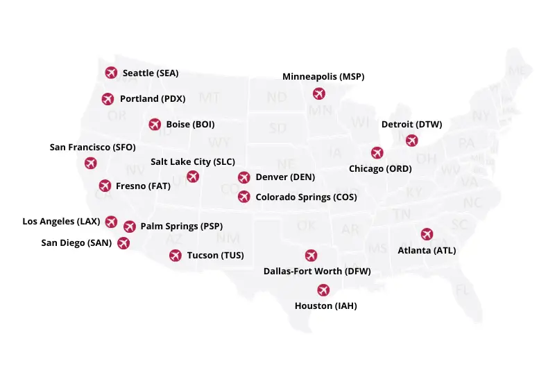 Skywest Flight Attendant Bases