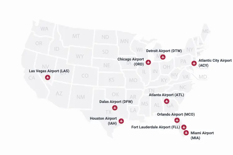 spirit airlines flight attendants bases map