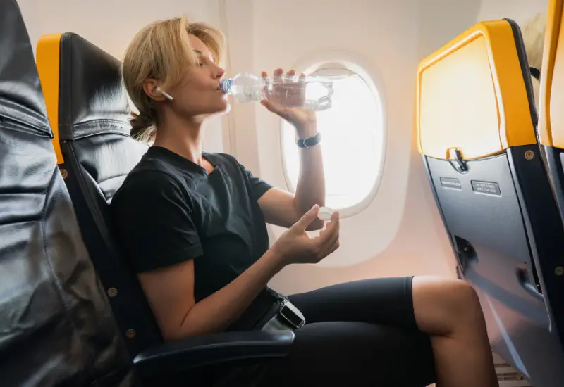 Stay hydrated on your flight